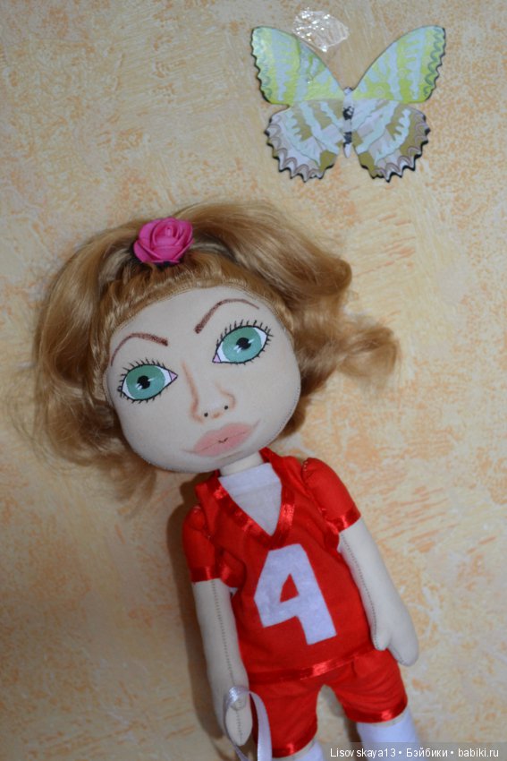Волейболистка — Авторские текстильные куклы: Вальдорфские (фото 7)