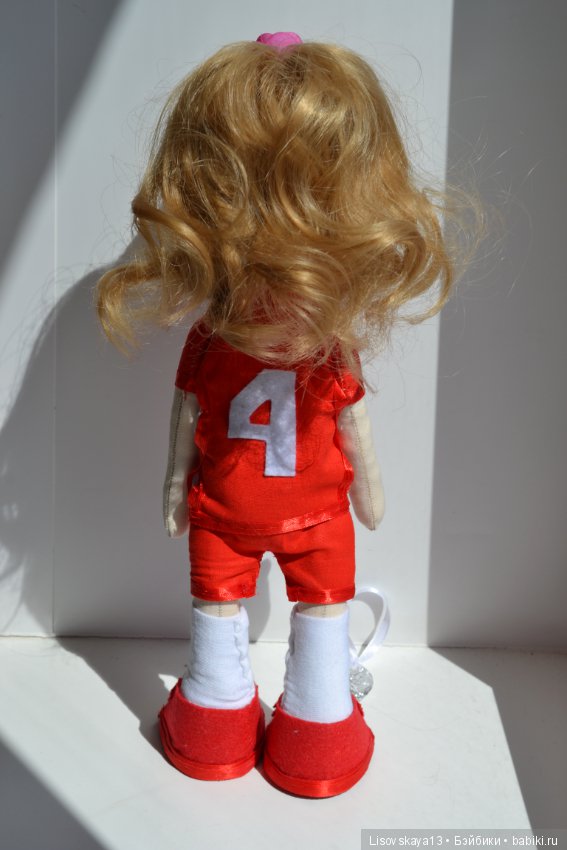 Волейболистка — Авторские текстильные куклы: Вальдорфские (фото 6)