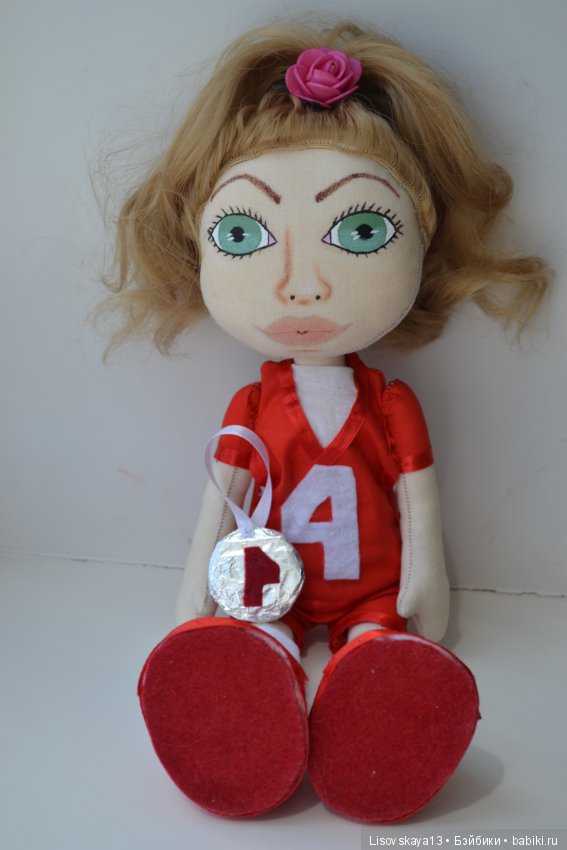 Волейболистка — Авторские текстильные куклы: Вальдорфские (фото 2)