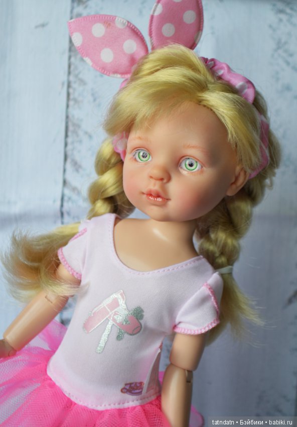 Асенька- розовая зайка — ООАК Paola Reina (Паола Рейна) и испанских кукол: перерисовка (фото 10)