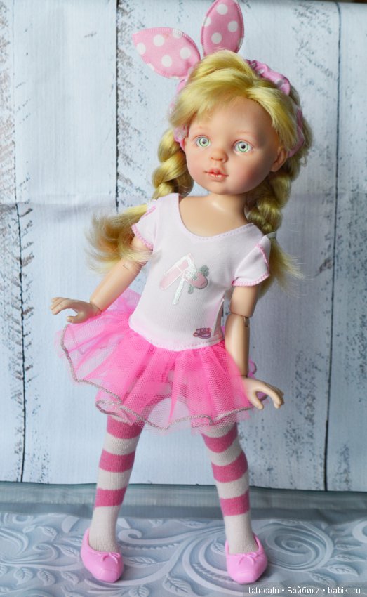 Асенька- розовая зайка — ООАК Paola Reina (Паола Рейна) и испанских кукол: перерисовка (фото 9)