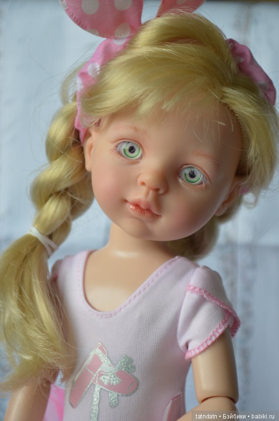 Асенька- розовая зайка — ООАК Paola Reina (Паола Рейна) и испанских кукол: перерисовка (фото 7)