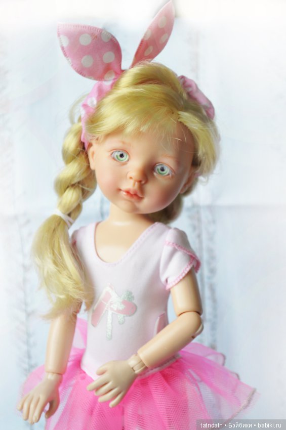 Асенька- розовая зайка — ООАК Paola Reina (Паола Рейна) и испанских кукол: перерисовка (фото 6)