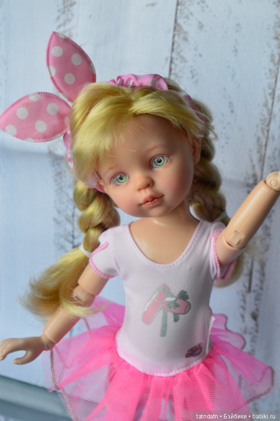 Асенька- розовая зайка — ООАК Paola Reina (Паола Рейна) и испанских кукол: перерисовка (фото 5)