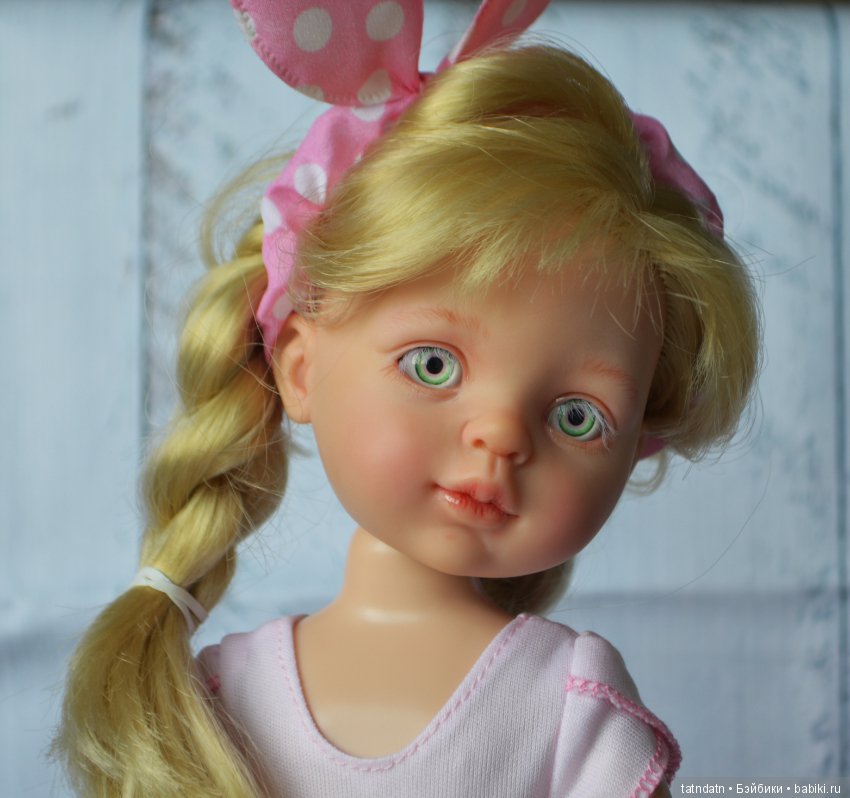 Асенька- розовая зайка — ООАК Paola Reina (Паола Рейна) и испанских кукол: перерисовка (фото 8)