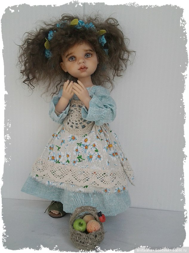Маленькая садовница. ООАК куклы Паола Рейна (фото 4)
