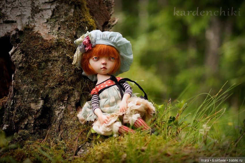 Ксюша и Пуся, авторские куклы Kardenchiki art dolls