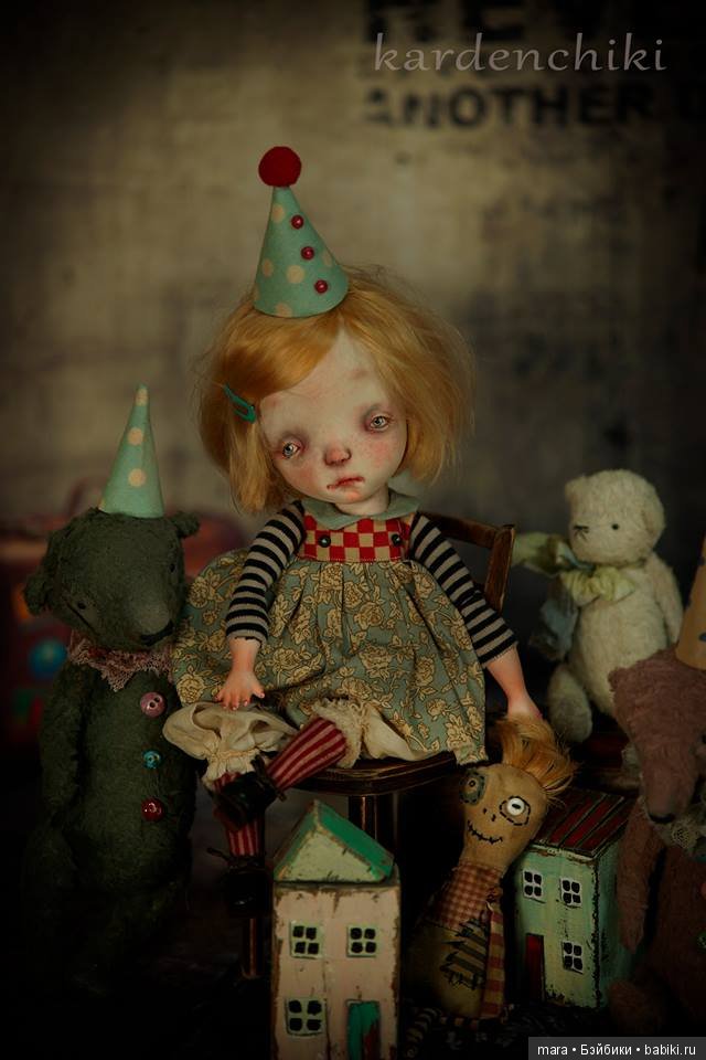 Ксюша и Пуся, авторские куклы Kardenchiki art dolls (фото 10)