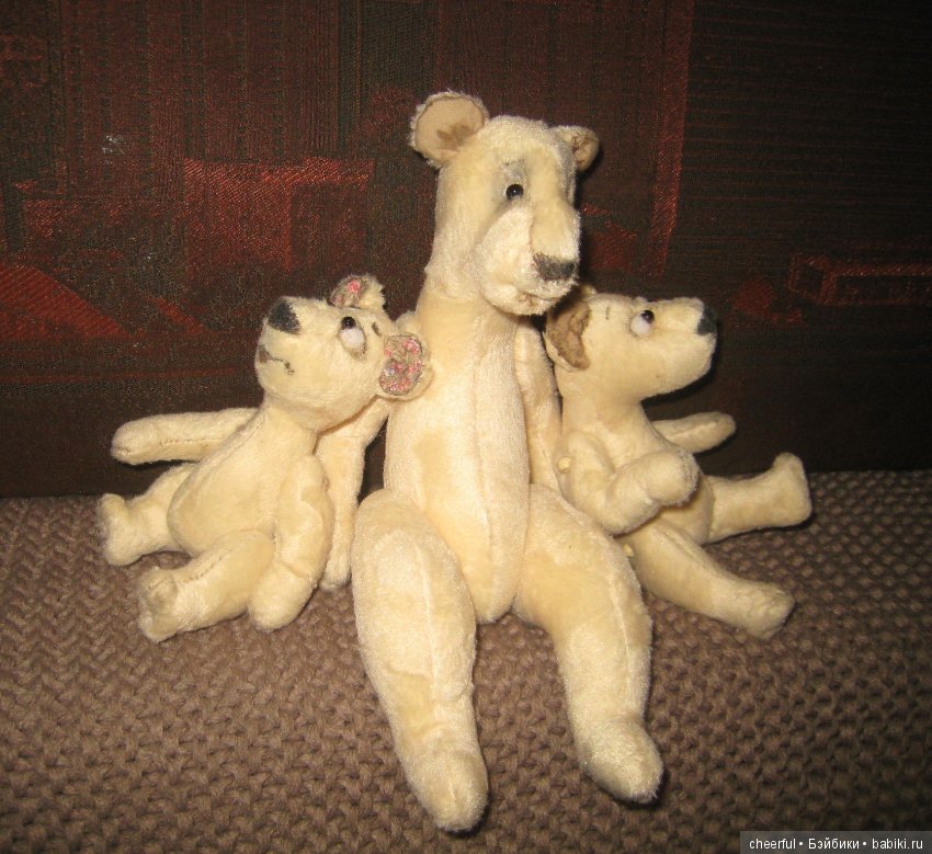 Мишки мои белые — Текстильные игрушки и примитивы: кофейные