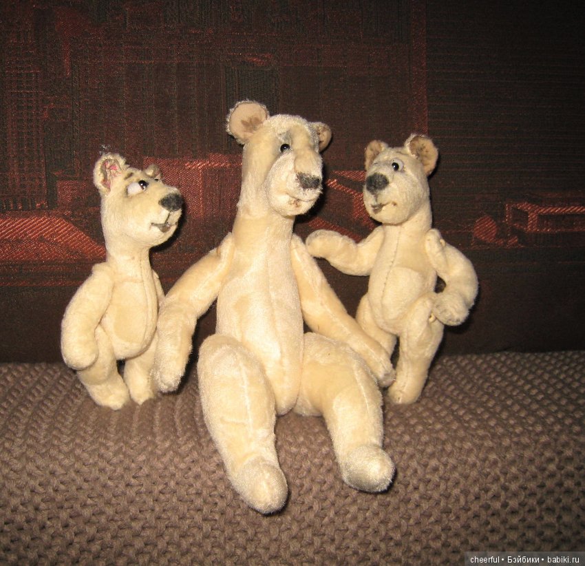 Мишки мои белые — Текстильные игрушки и примитивы: кофейные