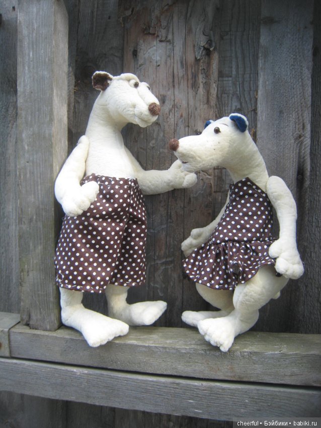 Мишки мои белые — Текстильные игрушки и примитивы: кофейные
