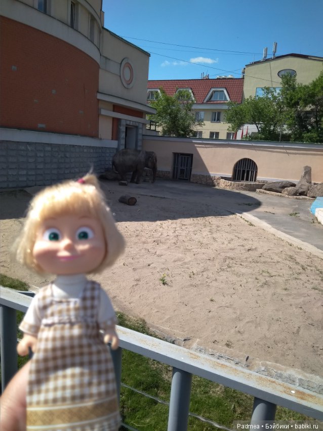 Первая прогулка с куклой, или Машка в зоопарке