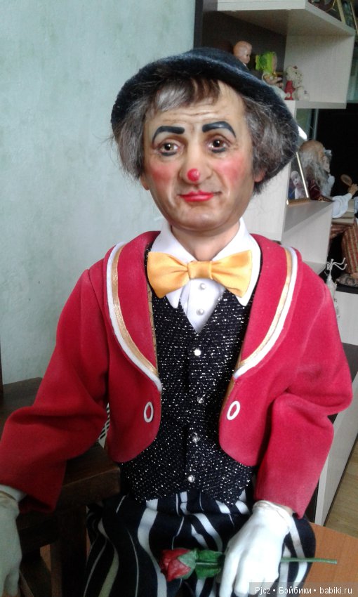 Уставший клоун — Лепка авторских кукол: полимерная глина (фото 2)