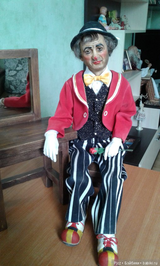Уставший клоун — Лепка авторских кукол: полимерная глина (фото 3)