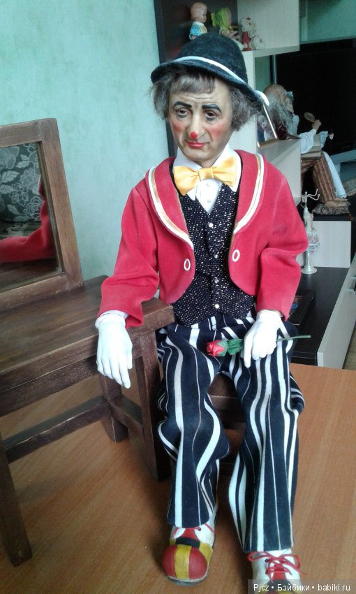 Уставший клоун — Лепка авторских кукол: полимерная глина (фото 5)