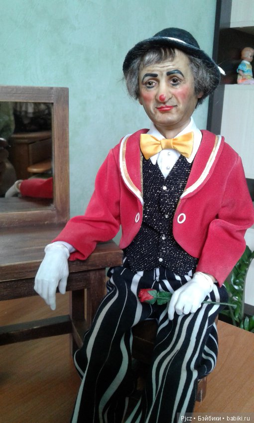 Уставший клоун — Лепка авторских кукол: полимерная глина (фото 4)