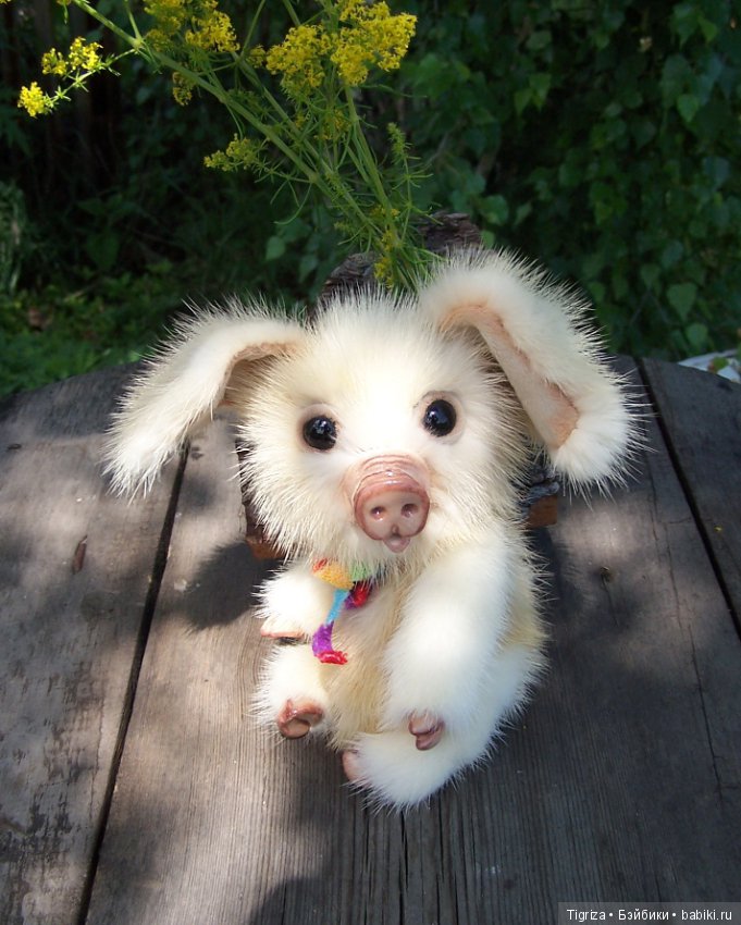 Поросенок-тедди из натуральной норки (фото 2)