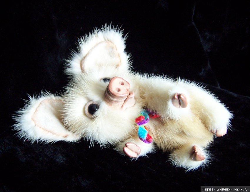 Поросенок-тедди из натуральной норки (фото 9)