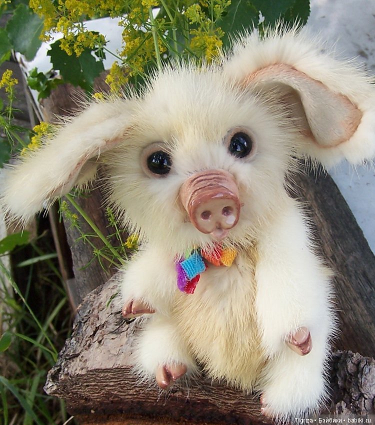 Поросенок-тедди из натуральной норки (фото 7)