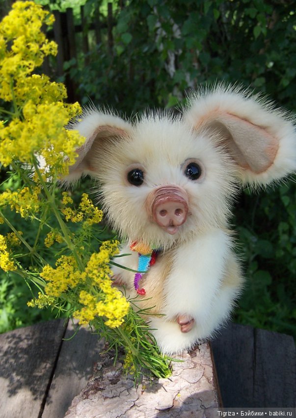 Поросенок-тедди из натуральной норки (фото 4)