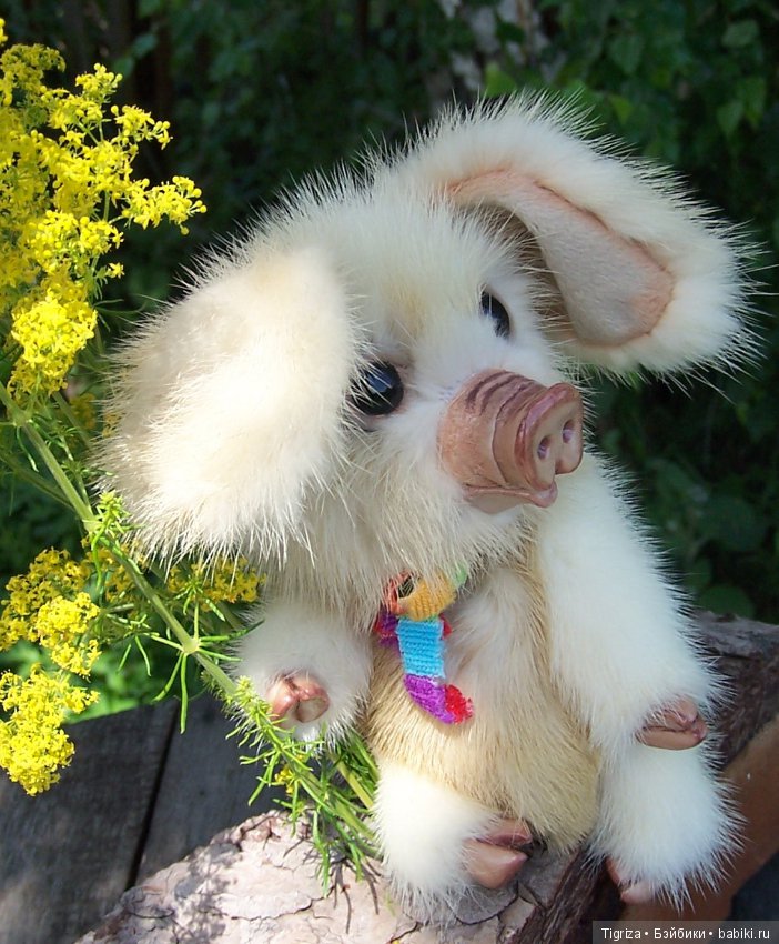 Поросенок-тедди из натуральной норки (фото 6)