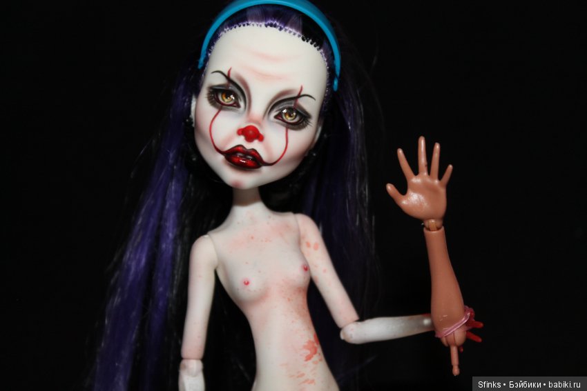 Пеннивайз...иха — ООАК Monster High и Ever After High: репейнт (фото 6)