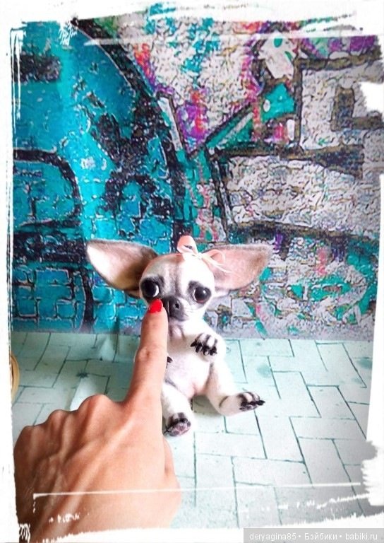 Чихуахуа — Валяные игрушки из шерсти: сухое валяние (фото 8)