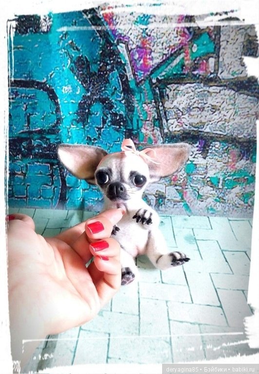 Чихуахуа — Валяные игрушки из шерсти: сухое валяние (фото 9)