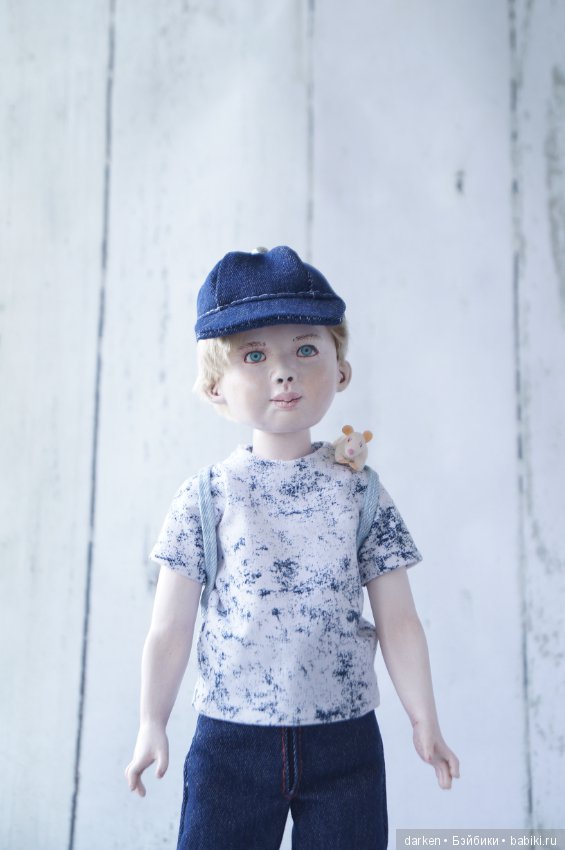 Алешка. Малошарнирная фарфоровая кукла Светланы Кузнецовой