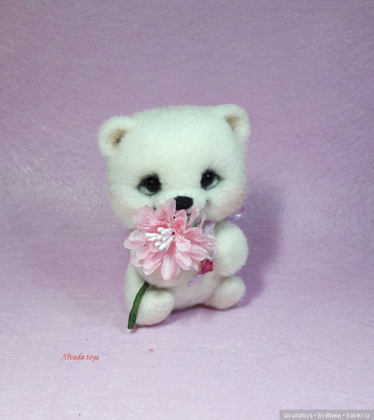 Мишутка — Валяные игрушки из шерсти: сухое валяние (фото 3)