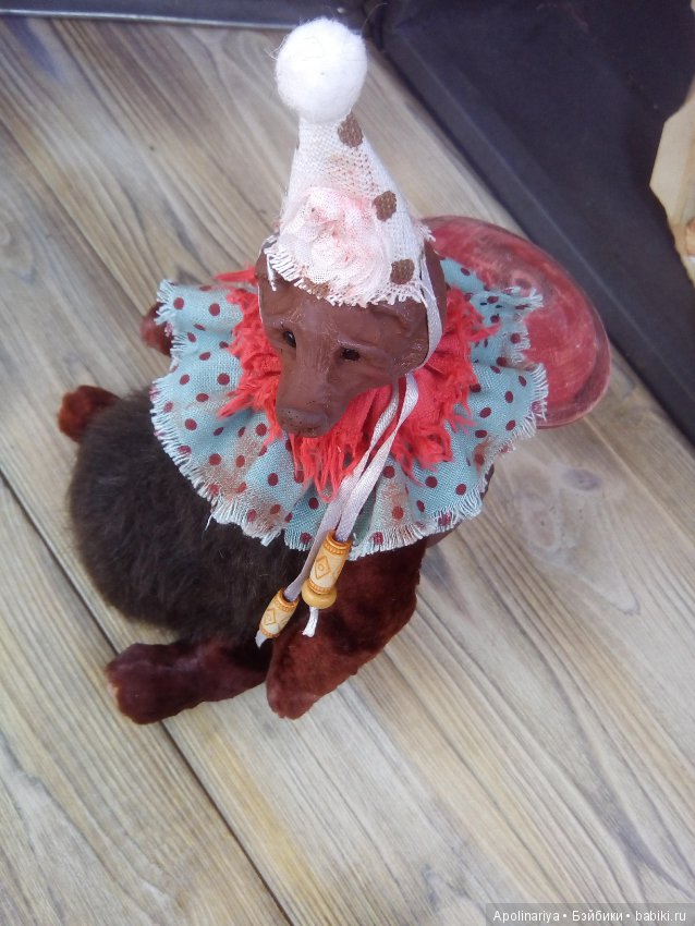 Баджо, мишка-тедди-долл, коллекция Винтажный цирк (фото 8)