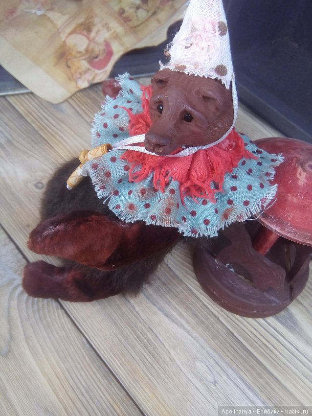 Баджо, мишка-тедди-долл, коллекция Винтажный цирк (фото 2)