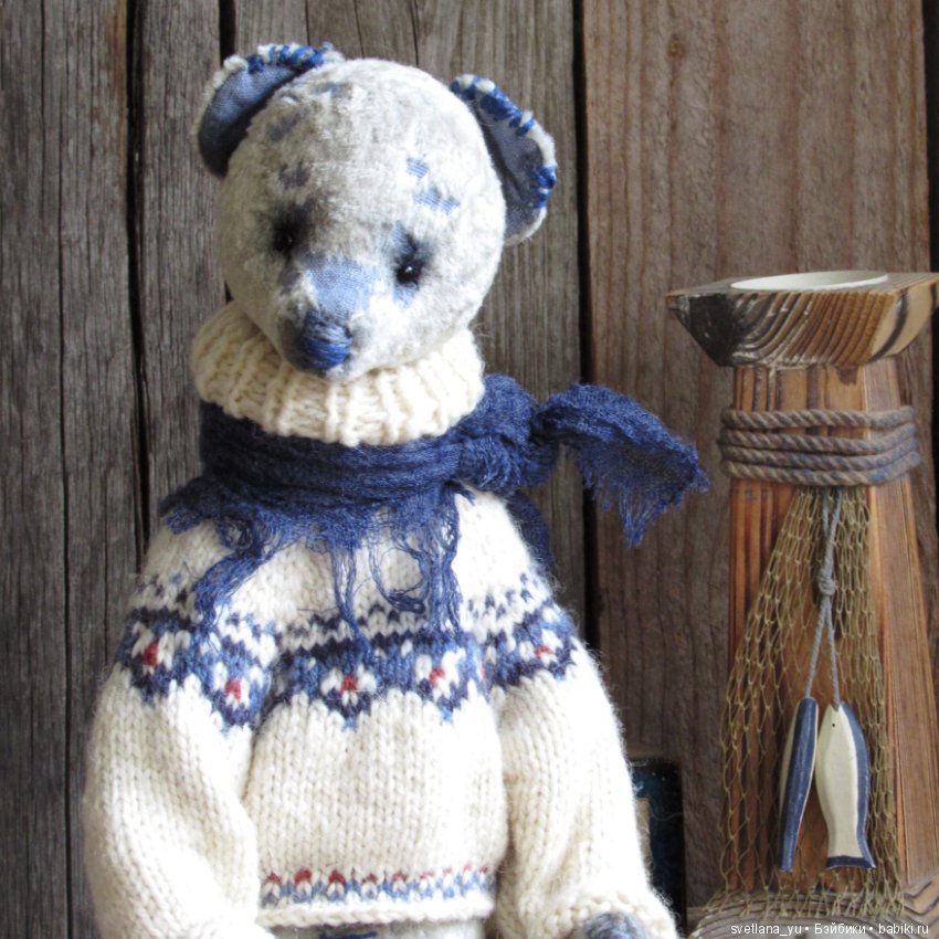 Свен. Белый медведь — Авторские мишки Тедди и друзья: фото (фото 4)