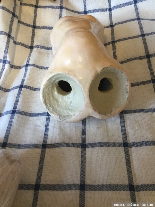 Ремонт антикварных кукол. Часть 2. Композит и как восстановить бедренные лунки (фото 5)