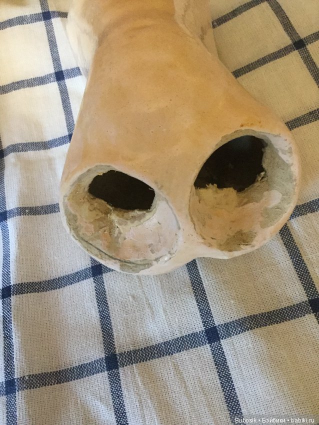 Ремонт антикварных кукол. Часть 2. Композит и как восстановить бедренные лунки (фото 4)