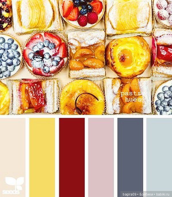 Вкусные сочетания цветов — Сочетание цветов: палитры для одежды и интерьера