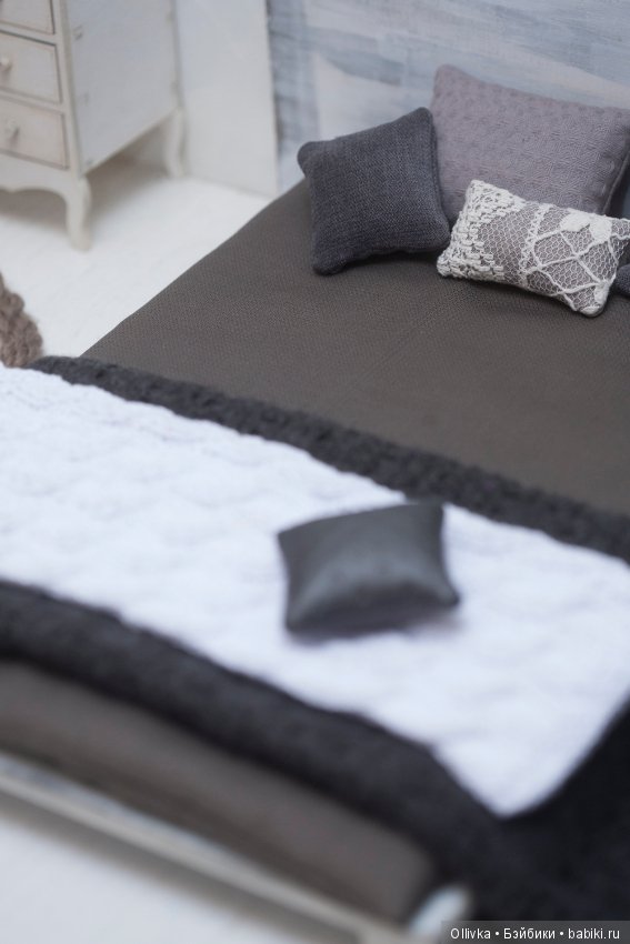 Белая спальня — Румбоксы и кукольные интерьеры: фото (фото 6)