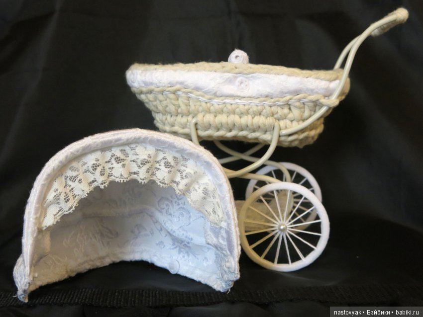 Коляска для двойни 1/6 — Мебель для кукол и домиков: фото (фото 4)