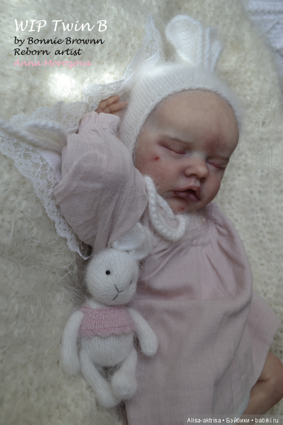 Твин В малыш в процессе рождения.КУкла реборн Анны Морозовой