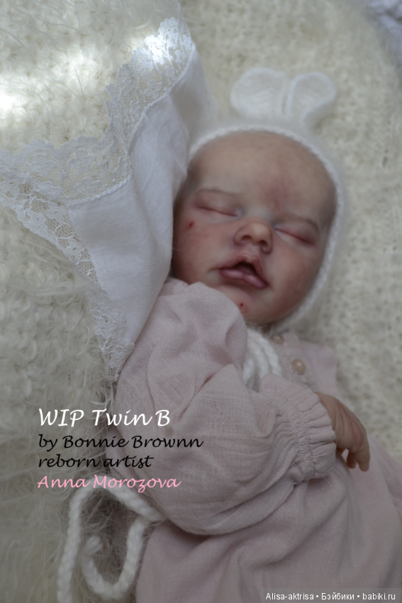 Твин В малыш в процессе рождения.КУкла реборн Анны Морозовой (фото 9)
