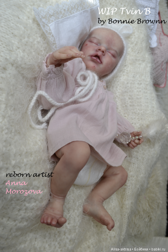 Твин В малыш в процессе рождения.КУкла реборн Анны Морозовой
