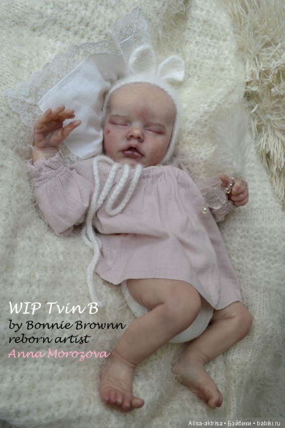 Твин В малыш в процессе рождения.КУкла реборн Анны Морозовой (фото 7)