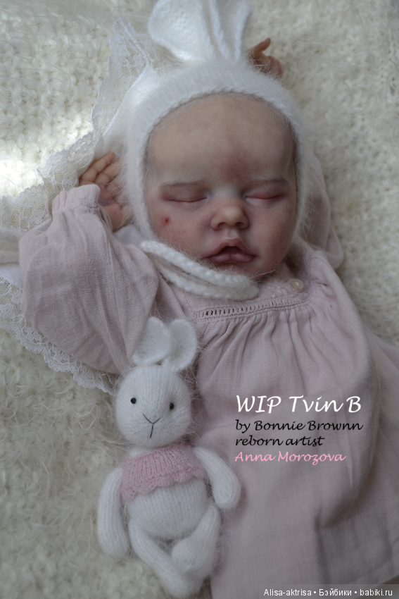 Твин В малыш в процессе рождения.КУкла реборн Анны Морозовой