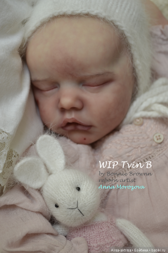 Твин В малыш в процессе рождения.КУкла реборн Анны Морозовой