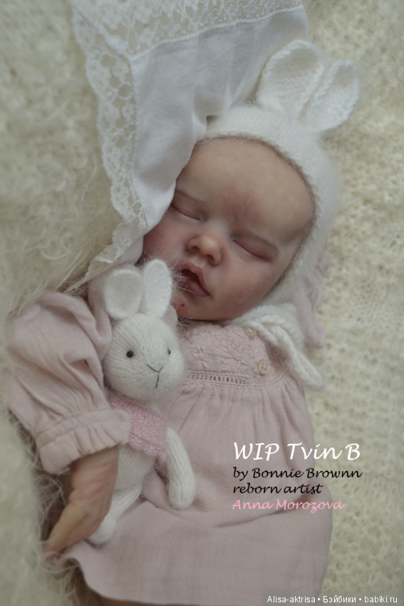 Твин В малыш в процессе рождения.КУкла реборн Анны Морозовой