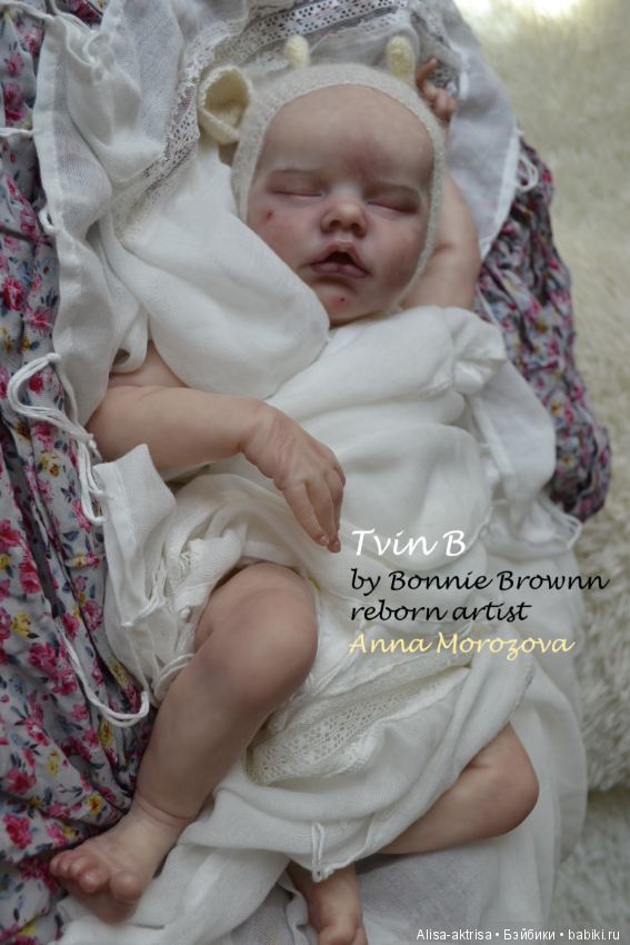 Твин В малыш в процессе рождения.КУкла реборн Анны Морозовой