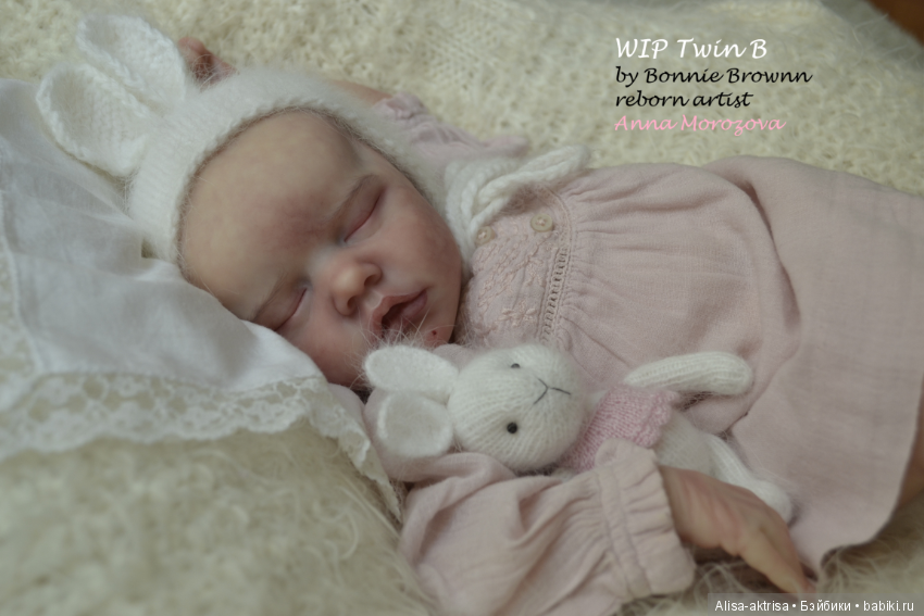 Твин В малыш в процессе рождения.КУкла реборн Анны Морозовой