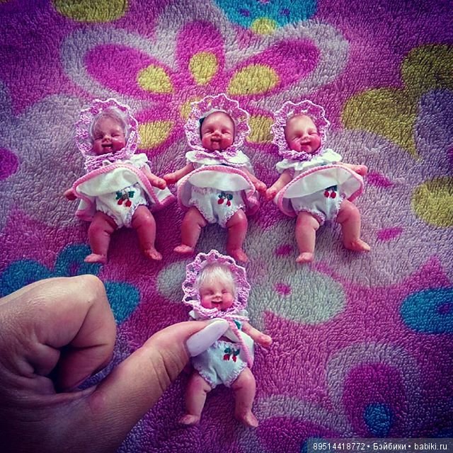 Силиконовая малышня 7см — Авторские куклы из силикона: реалистичные (фото 4)