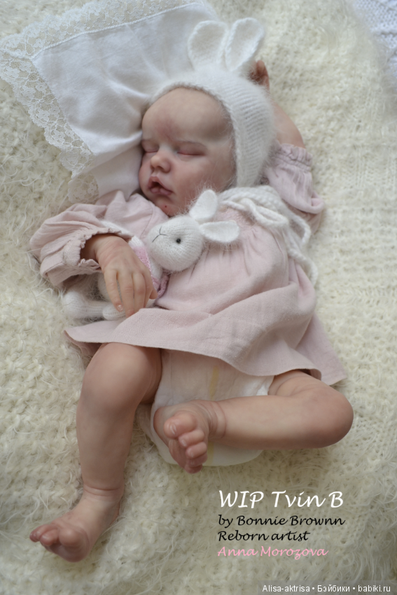 Твин В малыш в процессе рождения.КУкла реборн Анны Морозовой