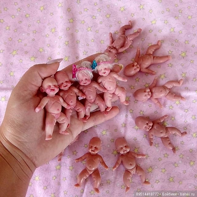 Силиконовая малышня 7см — Авторские куклы из силикона: реалистичные (фото 2)